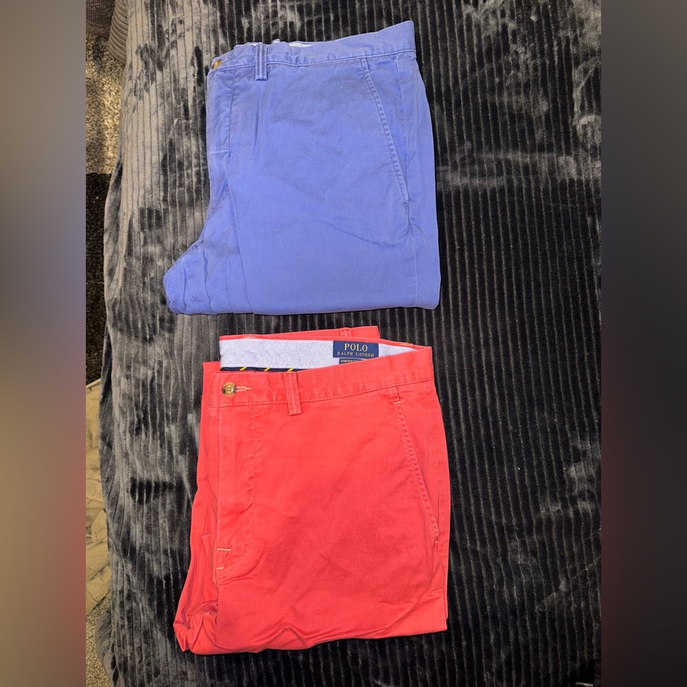 Ralph Lauren Vibrant Blue and Red Chinos